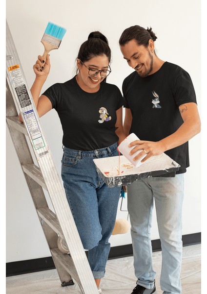 Bugs Bunny Sevgili/çift/arkadaşlık 2'li Tişört Seti indirimleri