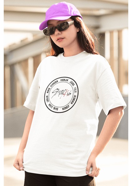 Stray Kids Logo Beyaz Tişört