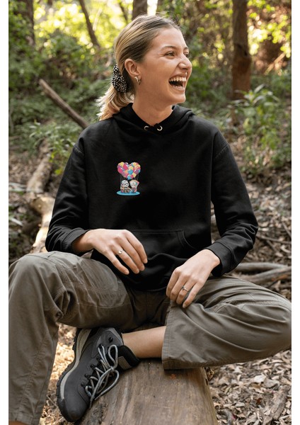 Yukarı Bak Sevgili/çift/arkadaşlık 2'li Kapşonlu Sweatshirt Seti fırsatları