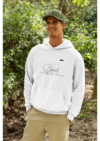 Sevimli Sevgili/çift/arkadaşlık 2'li Kapşonlu Sweatshirt Seti modelleri