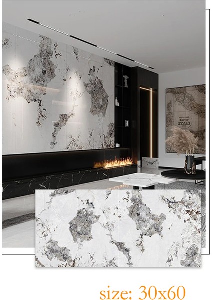 30X60 cm Sedef Mermer Desenli Kendinden Yapışkanlı Seramik Köpük Banyo Wc Kaplama Pvc Duvar Paneli