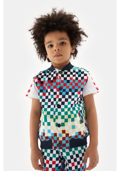Bg Store Erkek Çocuk Desenli Yelek 23SS1NB3420