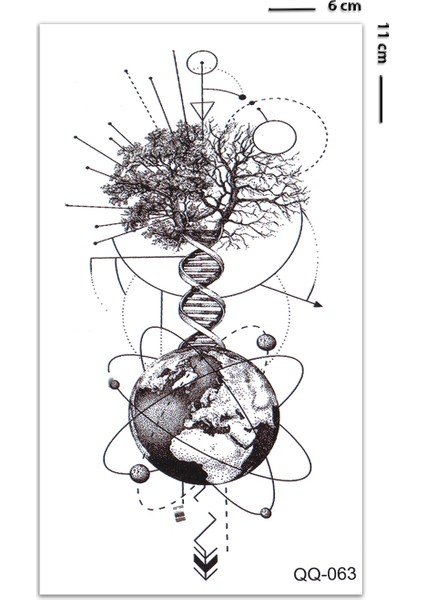 Hayat Ağacı Mini Boy Geçici Dövme Tattoo fiyatları