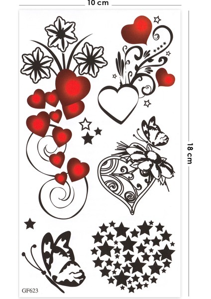 Süslü Şirin Geçici Dövme