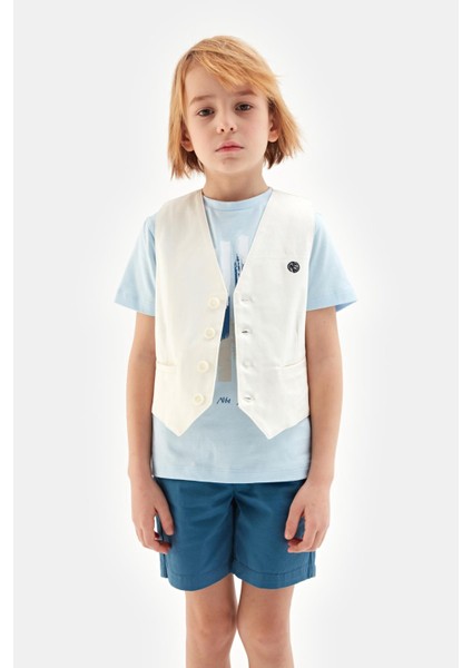 Bg Store Erkek Çocuk Ekru Yelek 23SS0NB3715 fiyatları