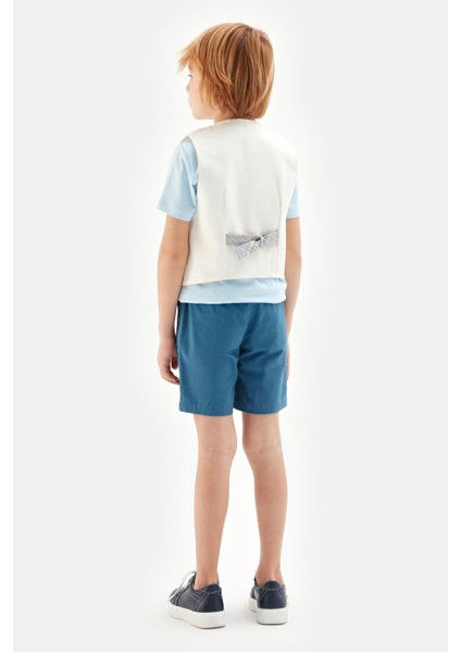 Bg Store Erkek Çocuk Ekru Yelek 23SS0NB3715 fırsatları