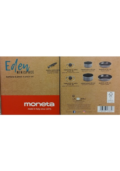 Eden 7 Parçalı Tencere & Tava Set ( Çıkarılabilir Sap Özellikli )