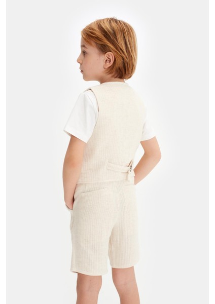 Bg Store Erkek Çocuk Bej Yelek 23SS0NB3706 fırsatları