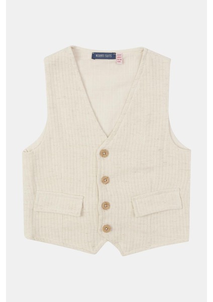 Bg Store Erkek Çocuk Bej Yelek 23SS0NB3706 indirimleri