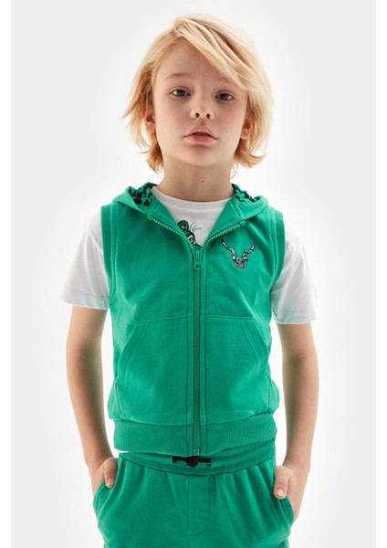 Bg Store Erkek Çocuk Yeşil Yelek 23SS0NB3424