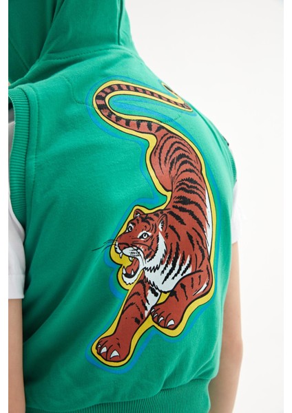 Bg Store Erkek Çocuk Yeşil Yelek 23SS0NB3424