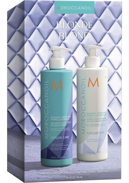 Duo Blonde Kit Blonde Perfecting Purple Şampuan 500ML ve Saç Kremi 500ML 2li Set