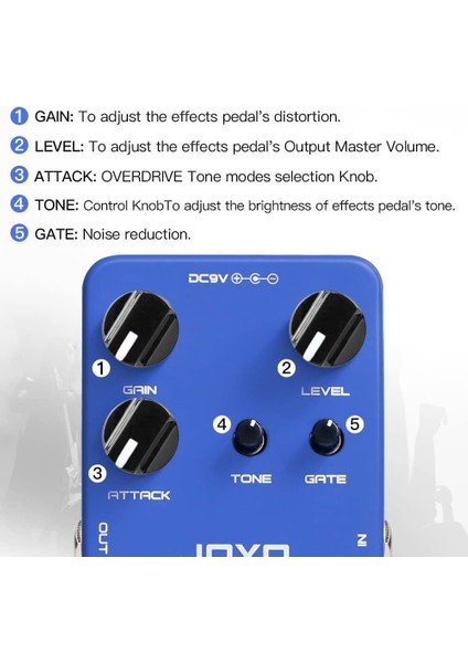 JF23 Argos Overdrive Pedalı