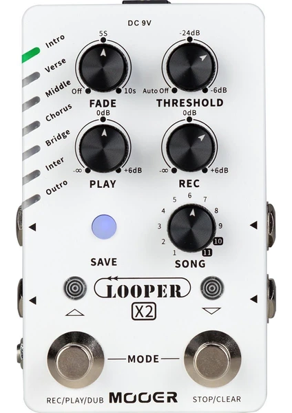 M727 Stereo Looper Gitar Pedalı