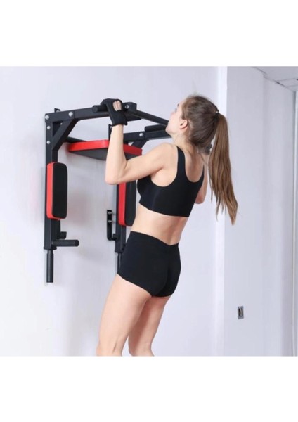 Tekno Trust Siyah Fonksiyonel Duvar Barfiks Aleti Lyt - 39 80 - 100 cm Duvara Monte