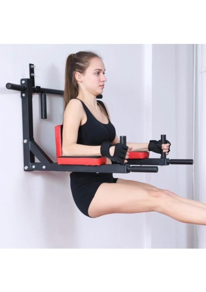 Tekno Trust Siyah Fonksiyonel Duvar Barfiks Aleti Lyt - 39 80 - 100 cm Duvara Monte