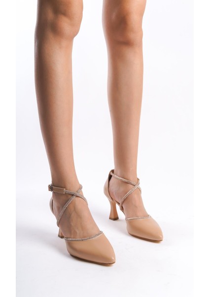 Kadın Amor Nud Cilttaş Detaylı Topuklu Ayakkabı fiyatları
