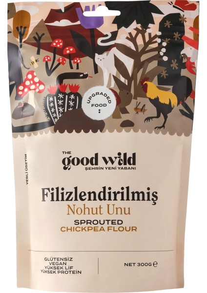 The Good Wild Glütensiz Filizlendirilmiş Nohut Unu 300 gr