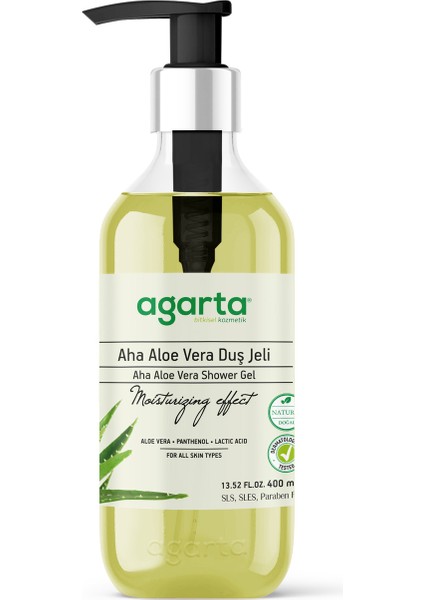 Doğal Aha Aloe Vera Duş Jeli 400 ml