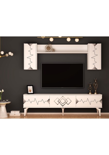 Ritim Tv Ünitesi Takımı Antrasit-Gümüş