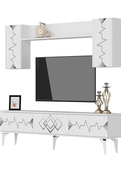 Ritim Tv Ünitesi Takımı Antrasit-Gümüş modelleri