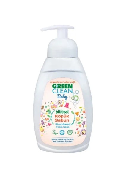 Green Clean U Green Clean Baby Organik Portakal Yağlı Köpük Sabun 450 ml