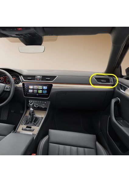 Skoda Superb 3 2015-2019 Ön Konsol Sağ Hava Izgarası Krom 3V0819702D