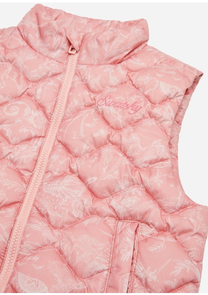 Bg Store Kız Çocuk Pembe Yelek 23PFWSW6719