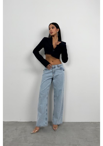 Asimetrik Tek Düğmeli Ceket