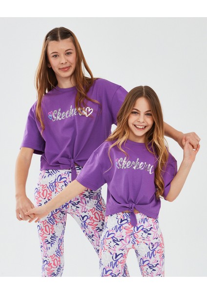 Graphic Tee G Short Sleeve Büyük Kız Çocuk Pembe Tshirt Sk241045-612 fırsatları