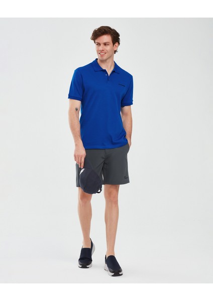 Polo Shirt M Short Sleeve Erkek Mavi Polo Yaka Tshirt S211800-403