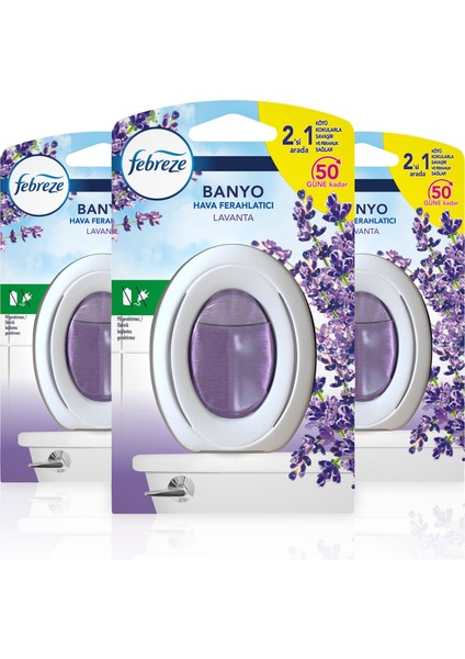 Banyo Lavanta Hava Ferahlatıcı Oda Kokusu X3 fiyatları