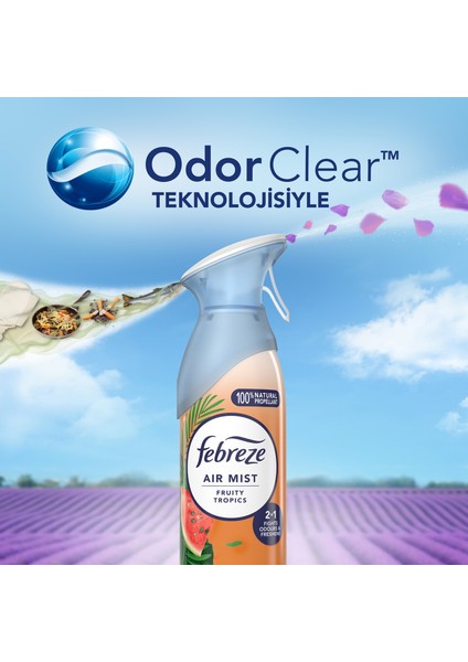 Hava Ferahlatıcı Sprey Oda Kokusu Tropik 185 ml x 3