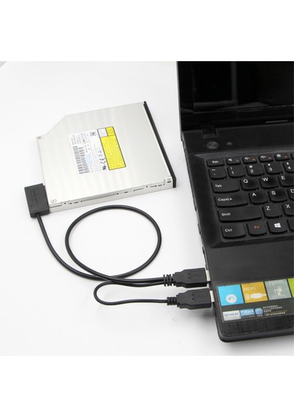 Adaptör Kayıt Sürücüsü Ücretsiz CD Sürücüsü HDD Hat Sürücüsü Sata'dan USB 3.0'a Sata7 + 6 13 Pin Sata Kablosu HDD Sürücü Adaptörü Ücretsiz Sürücü (Yurt Dışından)