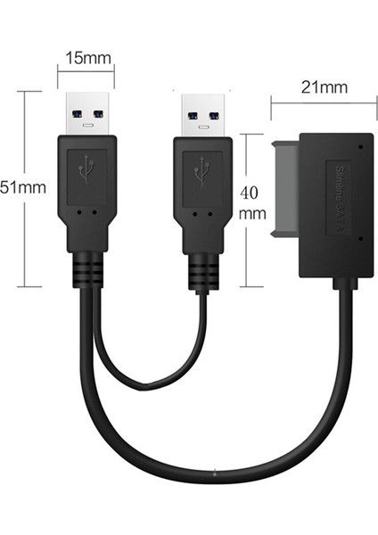 Adaptör Kayıt Sürücüsü Ücretsiz CD Sürücüsü HDD Hat Sürücüsü Sata'dan USB 3.0'a Sata7 + 6 13 Pin Sata Kablosu HDD Sürücü Adaptörü Ücretsiz Sürücü (Yurt Dışından)
