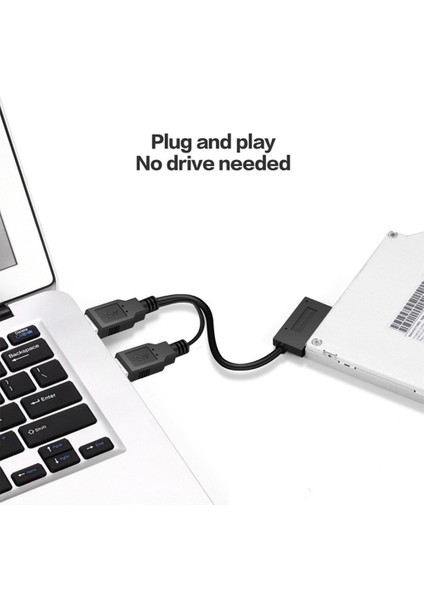 Adaptör Kayıt Sürücüsü Ücretsiz CD Sürücüsü HDD Hat Sürücüsü Sata'dan USB 3.0'a Sata7 + 6 13 Pin Sata Kablosu HDD Sürücü Adaptörü Ücretsiz Sürücü (Yurt Dışından)