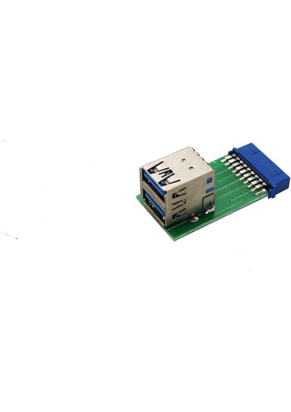 Dikey USB 3.0 Adaptörü 20 Pinli Dişi Usb3.0 Anakart 20 Pinli Çift Parçalı Adaptör (Yurt Dışından)