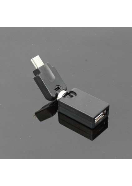 Mini USB 2.0 Erkek - USB Dişi Dönüştürücü 360 Derece Döndürme Konnektör Adaptörü (Yurt Dışından)