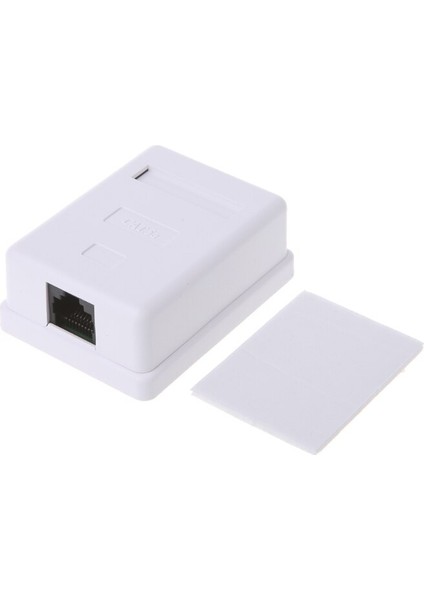 CAT5E RJ45 8P8C HM-HB01 Model Utp Korumasız Tek Bağlantı Noktalı Masaüstü Montaj Kutusu Dropship (Yurt Dışından)