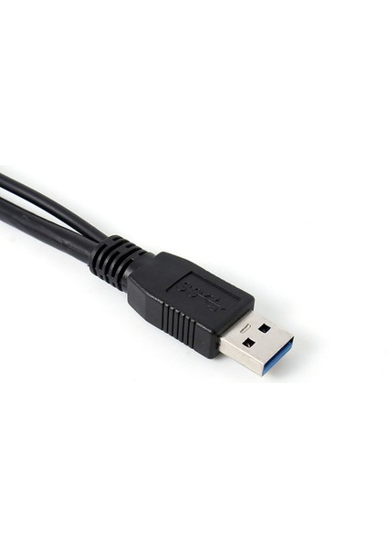1 Adet Çift A'dan Mikro B'ye USB 3.0 Y Kablo Hareket Sabit Disk Kablosu USB Sata Kablosu USB Yükseltici Kart RJ45 Konektörü Dvi-D VGA Çift Psu (Yurt Dışından)