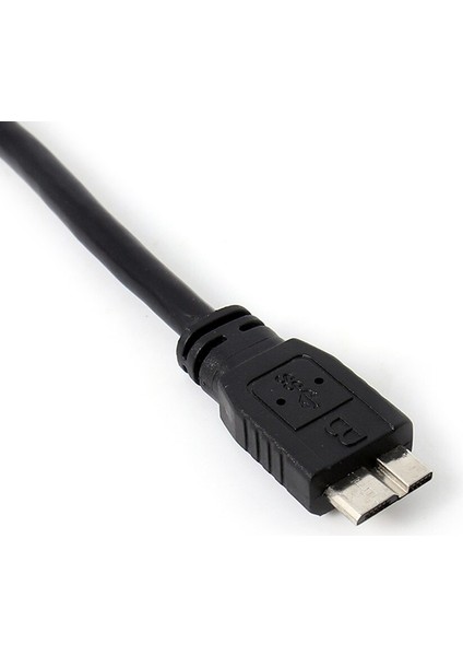 1 Adet Çift A'dan Mikro B'ye USB 3.0 Y Kablo Hareket Sabit Disk Kablosu USB Sata Kablosu USB Yükseltici Kart RJ45 Konektörü Dvi-D VGA Çift Psu (Yurt Dışından)