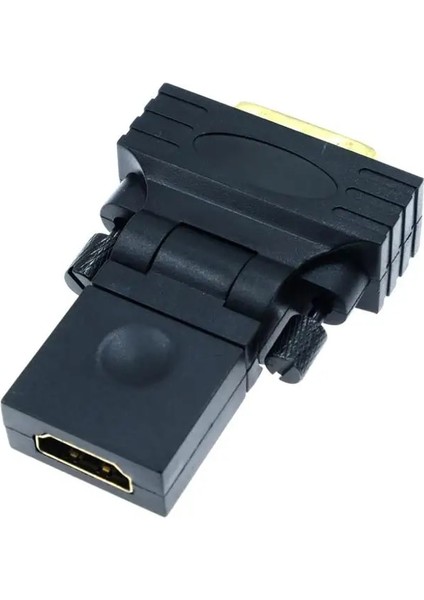 180 Derece Döner HDMI Uyumlu DVI 24 + 1 Adaptör Kadın - Erkek Hdtv Dönüştürücü Adaptör Pc Ps3 Projektör Tv Kutusu (Yurt Dışından)