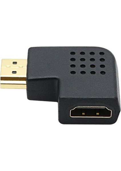 Sol 90 Derece Sağ Açı HDMI Erkek - HDMI Dişi HDMI Adaptör Dönüştürücü (Yurt Dışından)