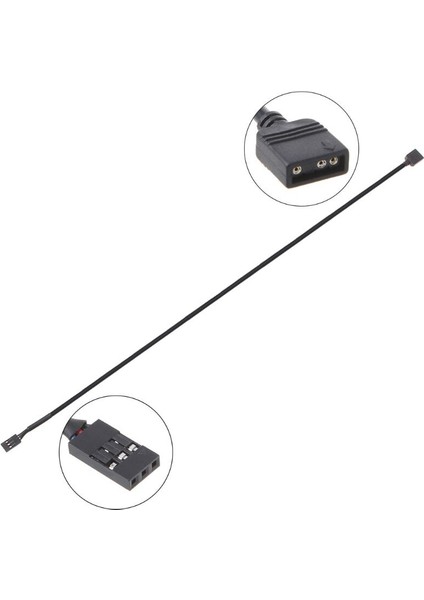 5V 3pın Rgb Vdg Adaptör Hattı Konektörü Anakart 5V 3pin Vdg'den Normal 3pin'e (Yurt Dışından)