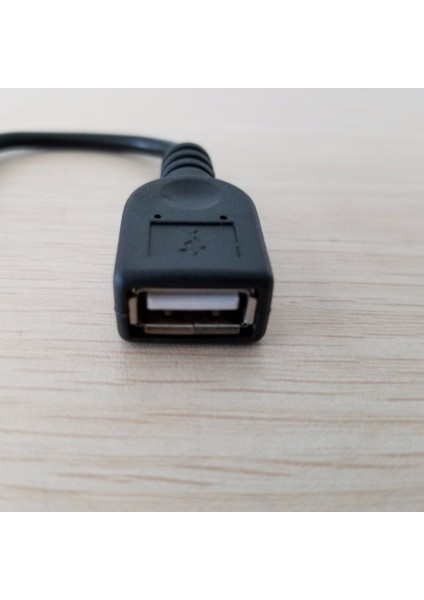 Dc 5.5mm x 2.1mm Erkek Adaptör - USB Tip A Dişi Uzatma Güç Kablosu 12CM (Yurt Dışından)