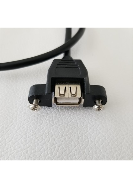 90 Derece Sağ Açı 5pin Mini B Erkek USB A Dişi Veri Kablosu Hattı Panel Montajı 50 cm (Yurt Dışından)