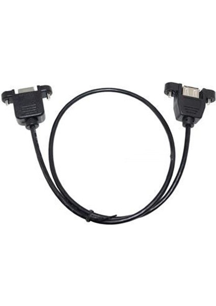 0.5 M USB 2.0 A Dişi B Dişi Soket Panel Montaj Vidası Bilgisayar Yazıcı Tarayıcı Kablosu Için Sabit Uzatma Kablosu (Yurt Dışından) modelleri