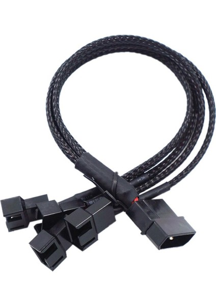 1 Adet 4 Pin Pwm Fan Kablosu 1 Ila 2/3/4 Yollu Splitter Siyah Kollu 27 cm Uzatma Kablosu Konektörü 4pin Pwm Uzatma Kabloları (Yurt Dışından)