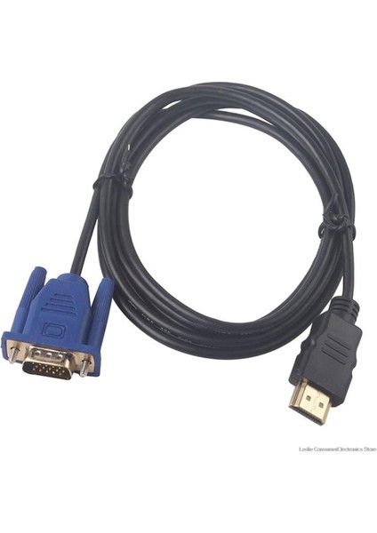 1 M HDMI Uyumlu Kablo HDMI Uyumlu VGA 1080P Hd'ye Ses Adaptör Kablosu ile HDMI Uyumlu VGA Kablosu Dropshipping (Yurt Dışından)
