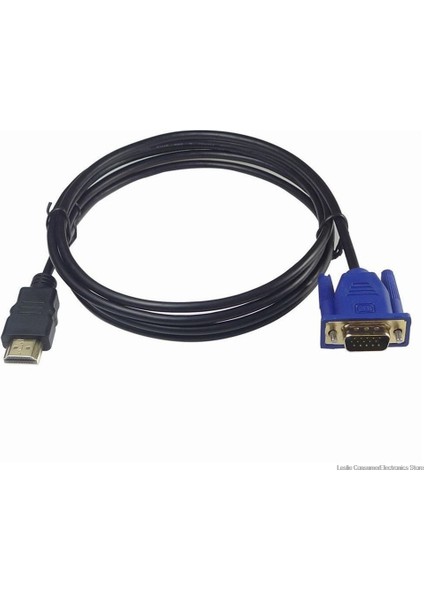 1 M HDMI Uyumlu Kablo HDMI Uyumlu VGA 1080P Hd'ye Ses Adaptör Kablosu ile HDMI Uyumlu VGA Kablosu Dropshipping (Yurt Dışından) fırsatları